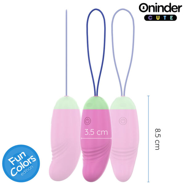 ONINDER CUTE - ŒUF VIBRO-ROTATIF 360° EN SILICONE - APPLICATION GRATUITE DANS LE MONDE ENTIER