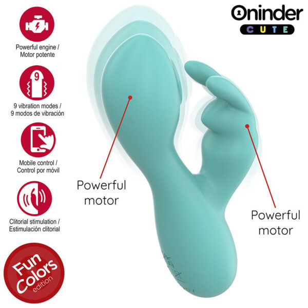 ONINDER CUTE - VIBRATEUR CLITORISÉ LOVE BUNNY G-SPOT - APPLICATION MONDIALE GRATUITE