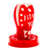 CONDOMERIE - PRÉSERVATIFS FANTAISIE PEINTS À LA MAIN EN FORME DE CŒUR - JE TAIME MODÈLE 1