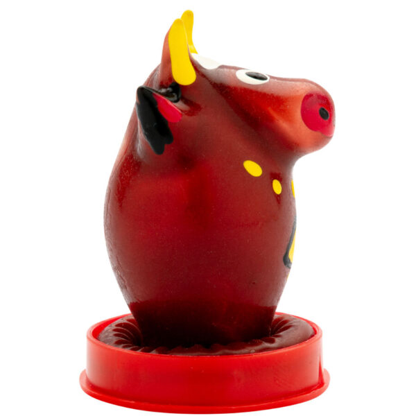 CONDOMERIE - PRÉSERVATIFS FANTAISIE PEINTS À LA MAIN MODÈLE TAUREAU 1