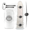 COCK MILLER - GODE AVEC VENTOUSE, LUMIÈRES ET VIBRATIONS AVEC TÉLÉCOMMANDE BLANC 19,5 CM
