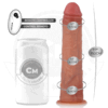 COCK MILLER - GODE HYPER-RÉALISTE À VENTOUSE ET À POUSSÉE AVEC TÉLÉCOMMANDE 19,5 CM