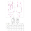 LIVCO CORSETTI FASHION - BABYDOLL HYEONA 1710 + THONG ROSE S