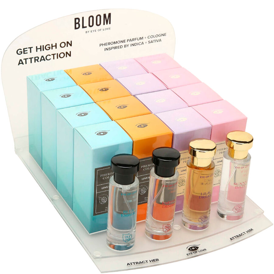 EYE OF LOVE - BLOOM PRÉSENTOIR 4X6 PARFUMS 10 ML
