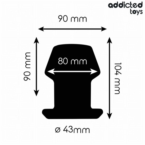 ADDICTED TOYS - PLUG ANAL CREUX EXTRÊME TAILLE L 10,4 CM