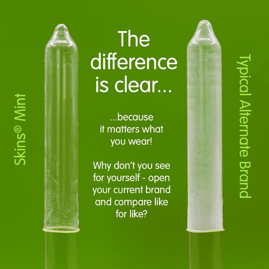 img_213440_96752535ce79a8045220e6964e13d997_1.jpg SKINS - PACK DE 8 PRÉSERVATIFS PREMIUM MENTHE