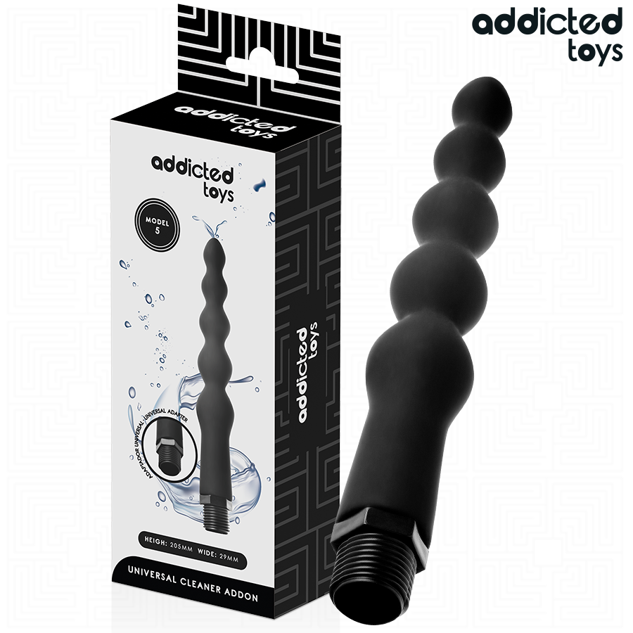 ADDICTED TOYS - NETTOYEUR ANAL AVEC ADAPTATEUR UNIVERSEL MODÈLE 5