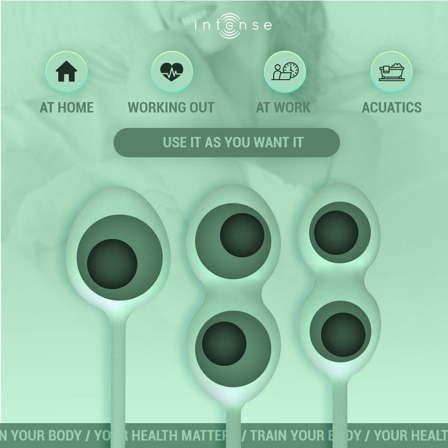 img_213613_d4d9b3cae8ae2e7b35a56449d627d8ce_1.png INTENSE - KIT DE BOULES DE KEGEL CHARLI VERT CLAIR