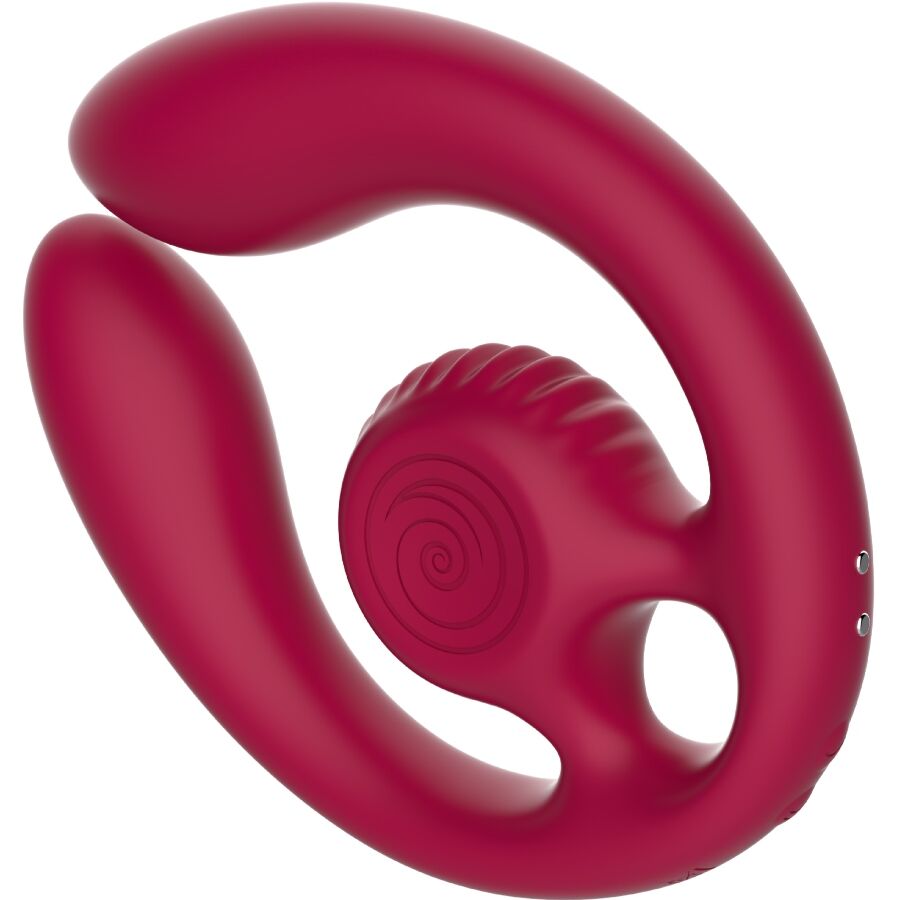 img_213705_9a287bf40f8791cc2390bd74611fd149_1.jpg SNAIL VIBE - GIZI DUO STIMULATEUR POUR COUPLES TÉLÉCOMMANDE BOURGOGNE