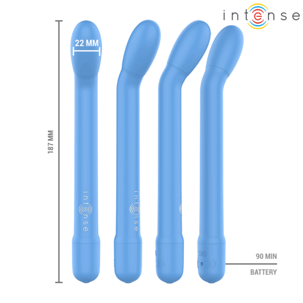 INTENSE - STIMULATEUR DE POINT G RECHARGEABLE KARLIE BLEU