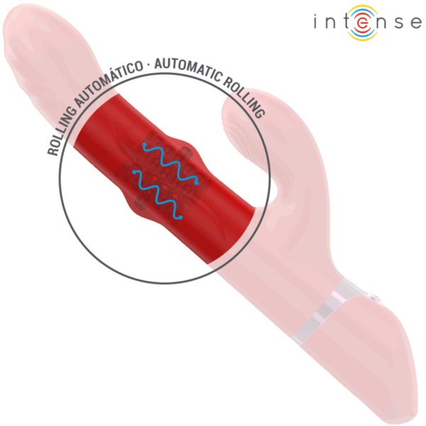INTENSE - LELE VIBRATEUR MULTIFONCTION ROTATIF  OSCILLANT  STIMULANT ROUGE