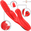 INTENSE - KAROL VIBRATEUR MULTIFONCTION POUSSÉE  STIMULATION  ONDES STIMULANTES ROUGE