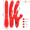 INTENSE - KAROL VIBRATEUR MULTIFONCTION POUSSÉE  STIMULATION  ONDES STIMULANTES ROUGE