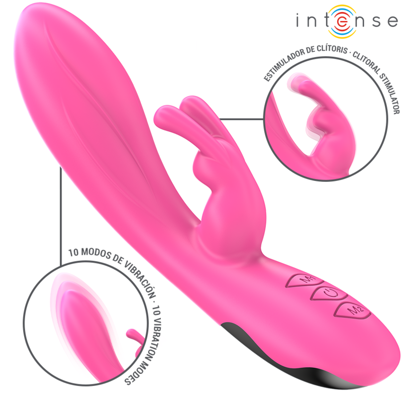 img_214037_76050ef0318e2894cce9664f812426dd_1.png INTENSE - RANDALL VIBRATEUR RABBIT 10 VIBRATIONS ROSE