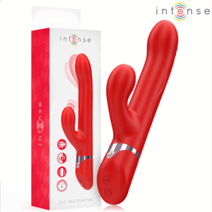 INTENSE - LELE VIBRATEUR MULTIFONCTION ROTATIF  OSCILLANT  STIMULANT ROUGE