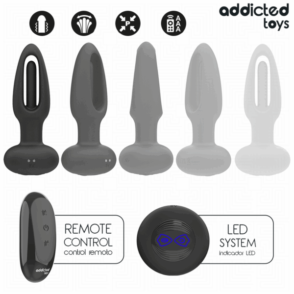 img_214335_131dbd9ee35fbc489ff10b3ab8782a5d_1.png ADDICTED TOYS - PLUG ANAL AVEC LANGUE VIBRANTE ET TÉLÉCOMMANDE