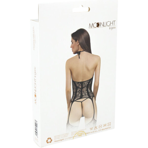 MOONLIGHT - BODYSTOCKING MODÈLE 8 NOIR TAILLE UNIQUE