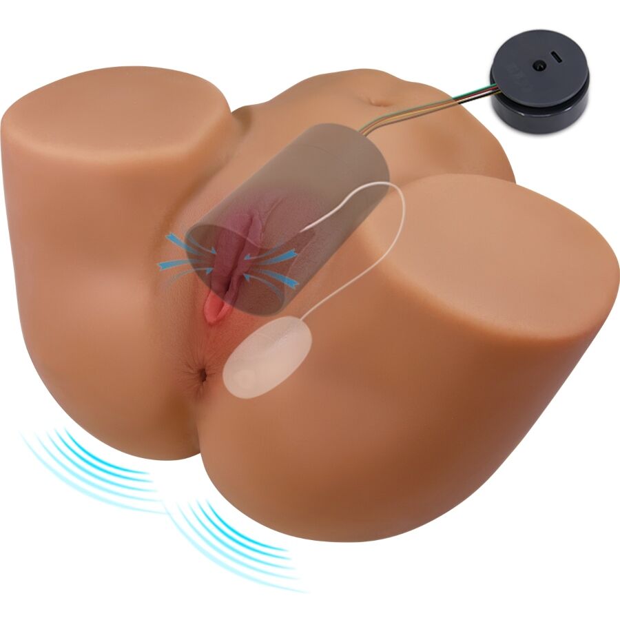 img_215620_d5c7cf96d0ba9832d487f2099abaa379_1.jpg CRAZY BULL - GERIANN VIBRATEUR ET SUÇON FÉMININ RÉALISTE AVEC SON 5,5 KG