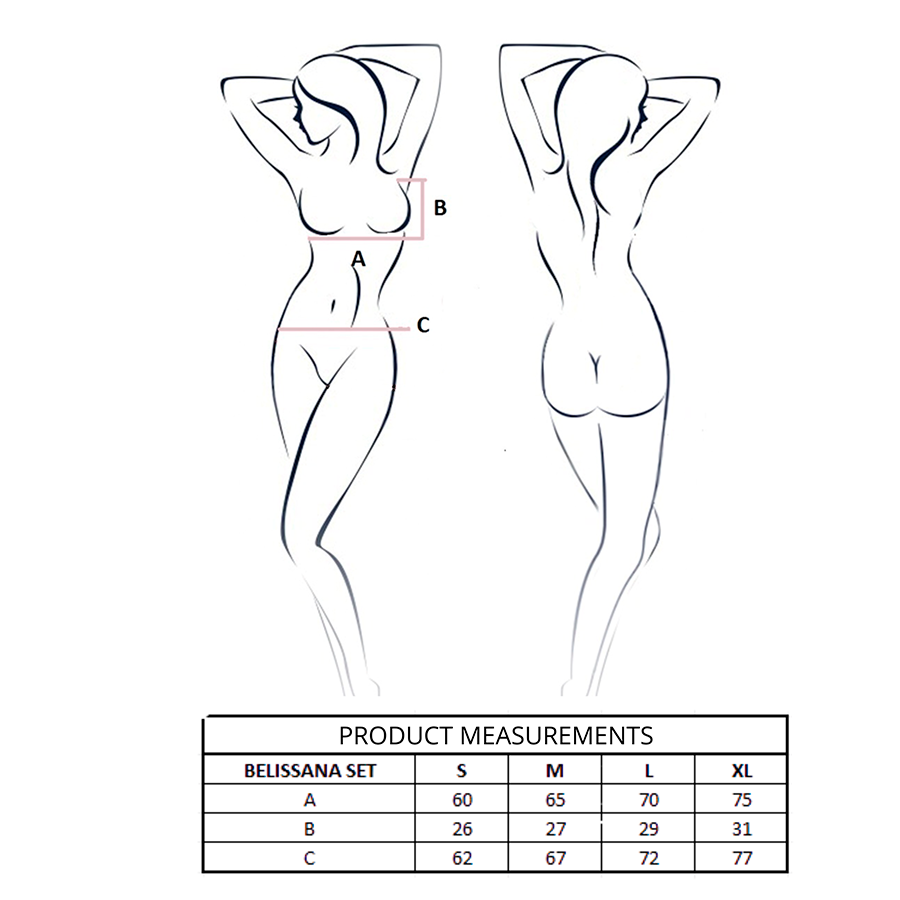 PASSION - ENSEMBLE SOUTIEN-GORGE + STRING BELISSANA BORDEAUX L/XL