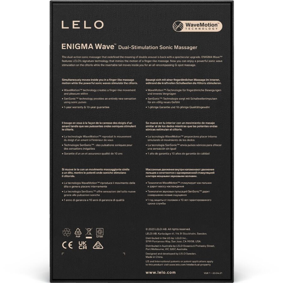 img_216169_279994cb47e00f76fb3d125193896c60_1.jpg LELO - ENIGMA WAVE MASSEUR TRIPLE VIBRATION CYBER PURPLE