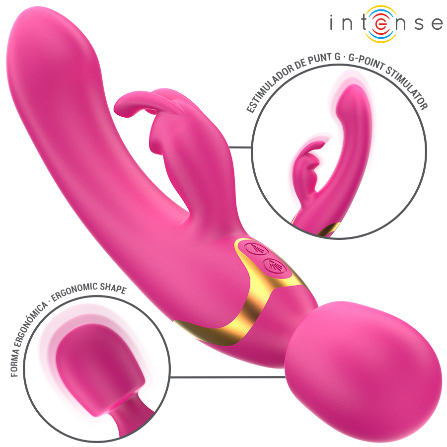 INTENSE - VIBRATEUR DOUBLE WINONA LAPIN ET BAGUETTE