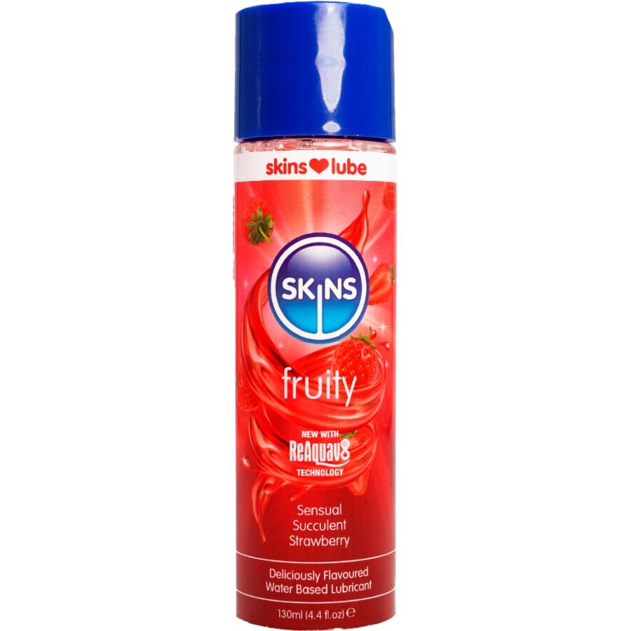 SKINS - LUBRIFIANT FRUITÉ À BASE DEAU FRAISE 130 ML