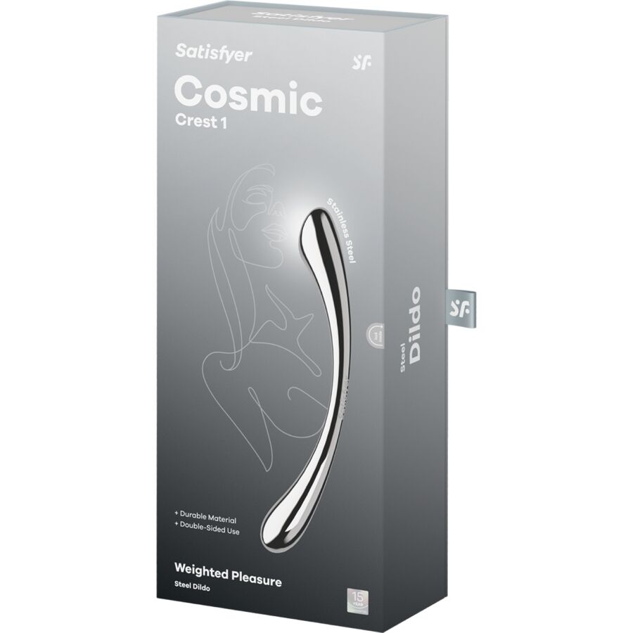 img_217739_c3b68a71b437ae2a062a15ccd8d7a818_1.jpg SATISFYER - COSMIC CREST 1 GODEMICHET DOUBLE EXTRÉMITÉ EN ACIER INOXYDABLE