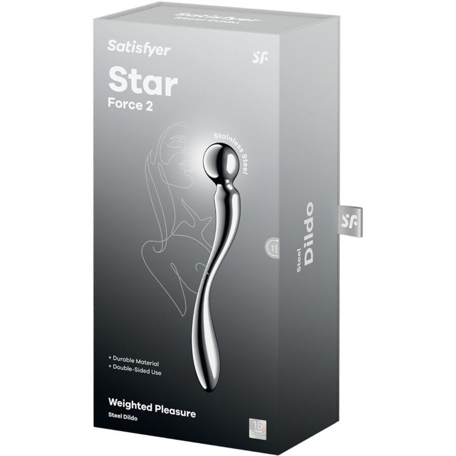 img_217770_51c1fad70dc2747b1688aad6637834c3_1.jpg SATISFYER - STAR FORCE 2 DILDO ACERO INOXIDABLE DOBLE USO