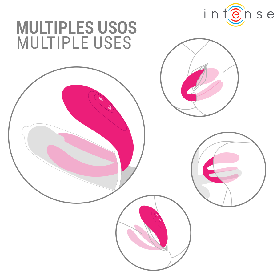 img_218811_e8c26a27e5abe027d0482ca0d47480a2_1.png INTENSE - JULIA DOUBLE VIBRATEUR À PINCE STIMULATEUR AVEC TÉLÉCOMMANDE