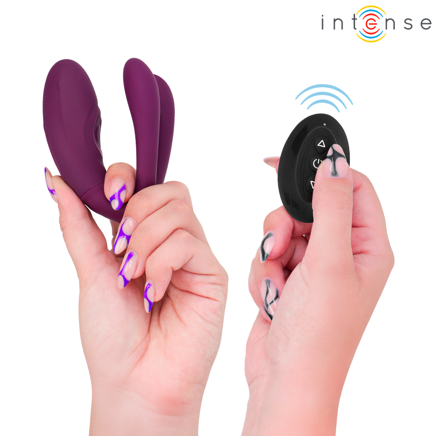 INTENSE - STIMULATEUR DE TAPOTAGE ET DE VIBRATION SANDRA AVEC TÉLÉCOMMANDE