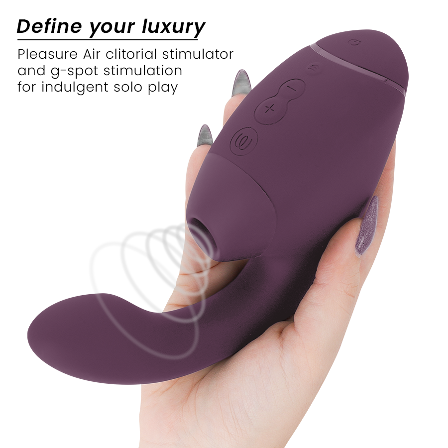WOMANIZER - DUO NEXT STIMULATEUR CLITORIAL ET DE POINT G DOUBLE VIOLET FONCÉ