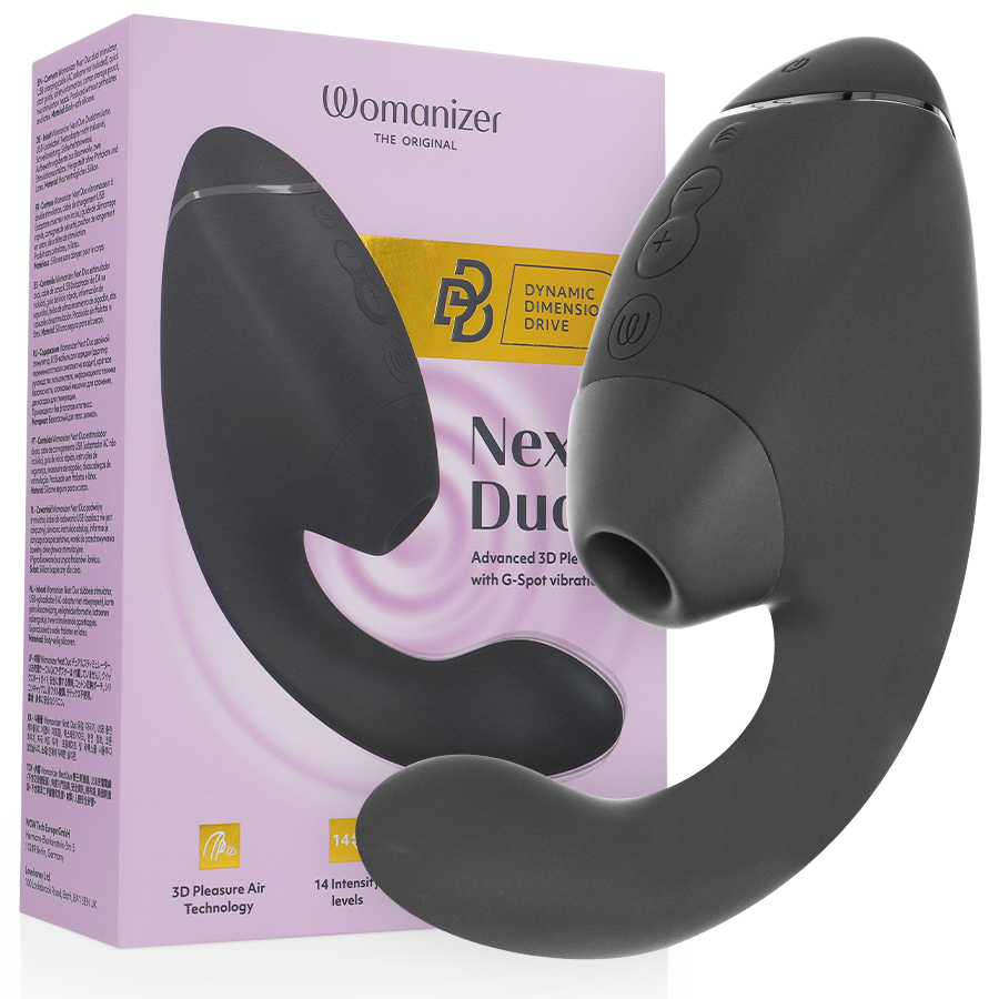 img_219137_49b01e5d09d16be8fe4ce30cb72b4780_1.png WOMANIZER - DUO NEXT STIMULATEUR CLITORIAL ET DE POINT G DOUBLE NOIR