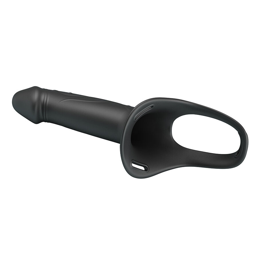 PRETTY LOVE - LANDON BLACK STRAP-ON VIBRANT