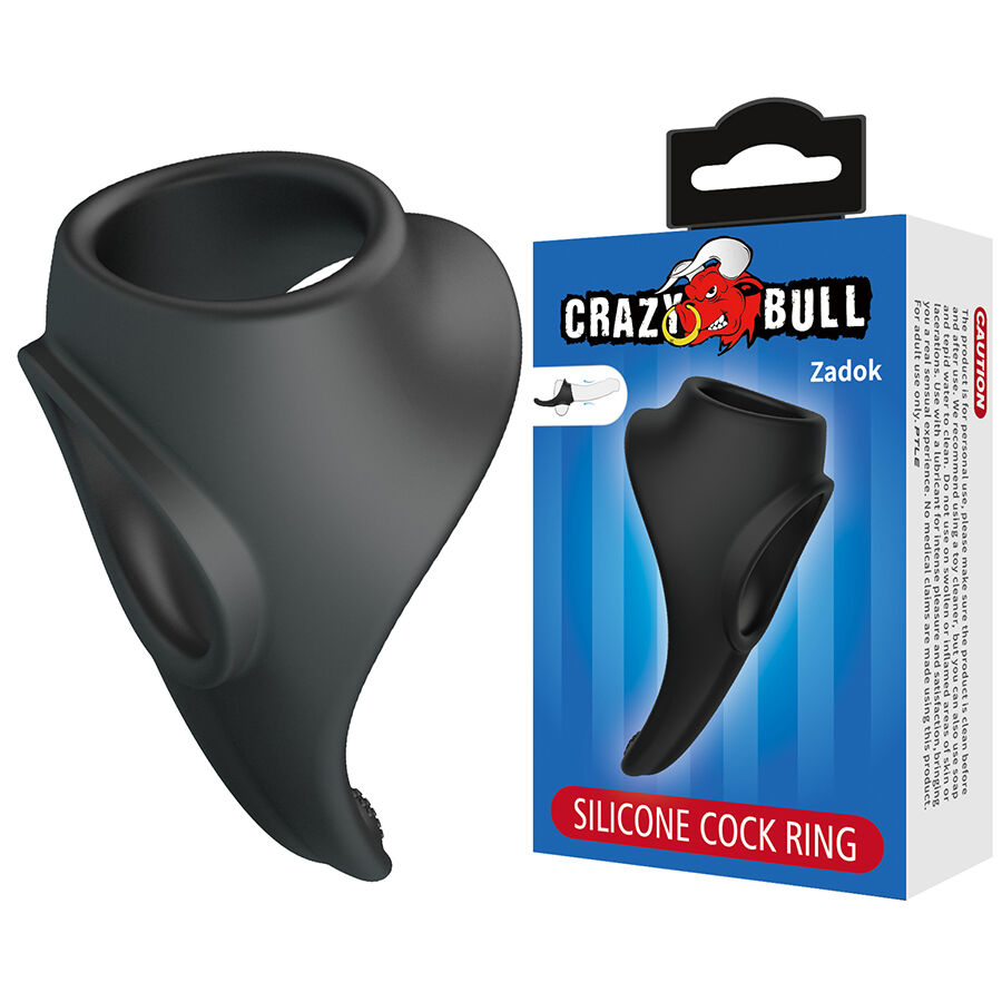 CRAZY BULL - ZADOK ANNEAU ERGONOMIQUE AVEC STIMULATEUR PÉRINÉAL