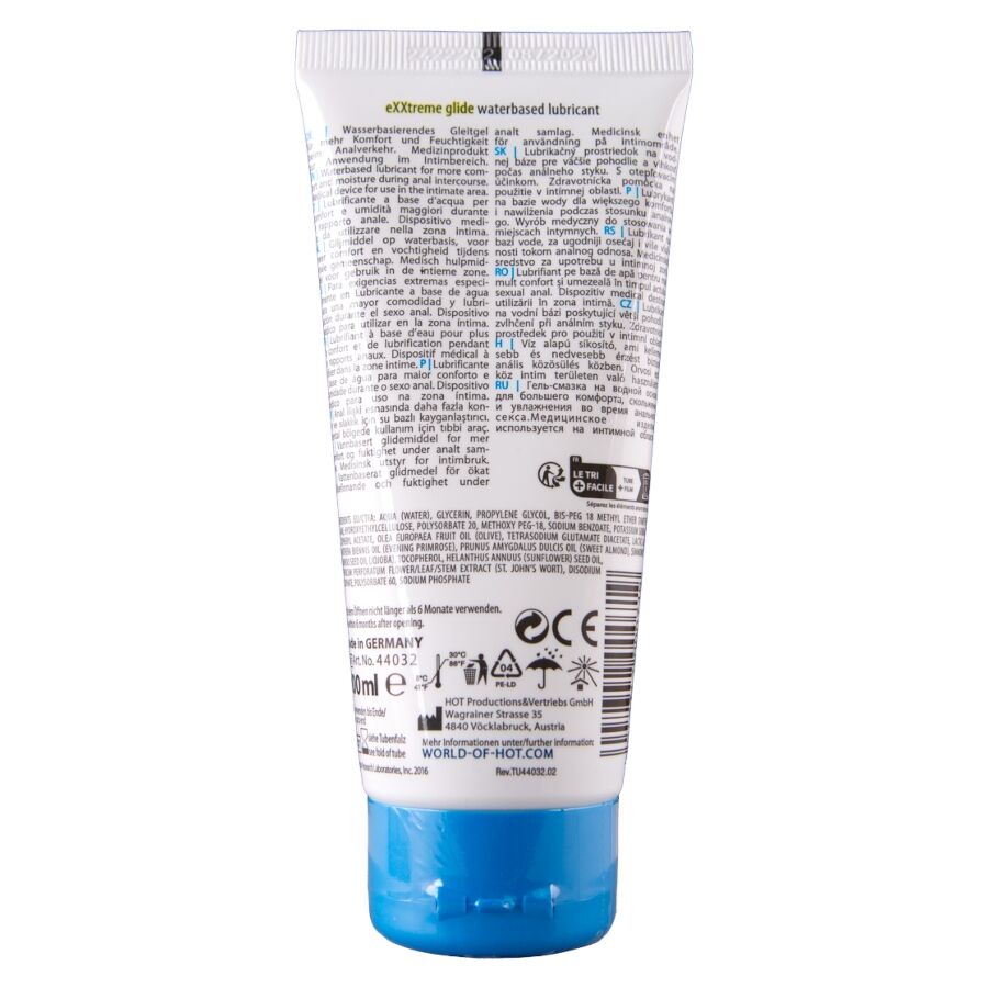 HOT - EXXTREME GLIDE LUBRIFIANT À BASE DEAU + HUILE DE CONFORT A+ 100 ML