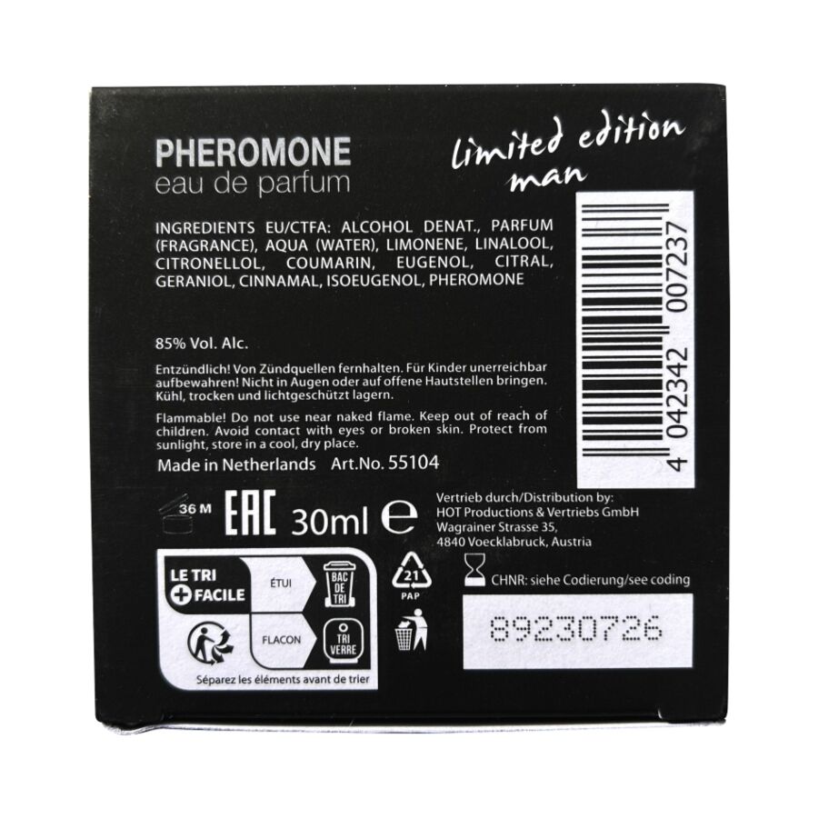 HOT - PARFUM AUX PHÉROMONES DUBAI ÉDITION LIMITÉE HOMME 30 ML