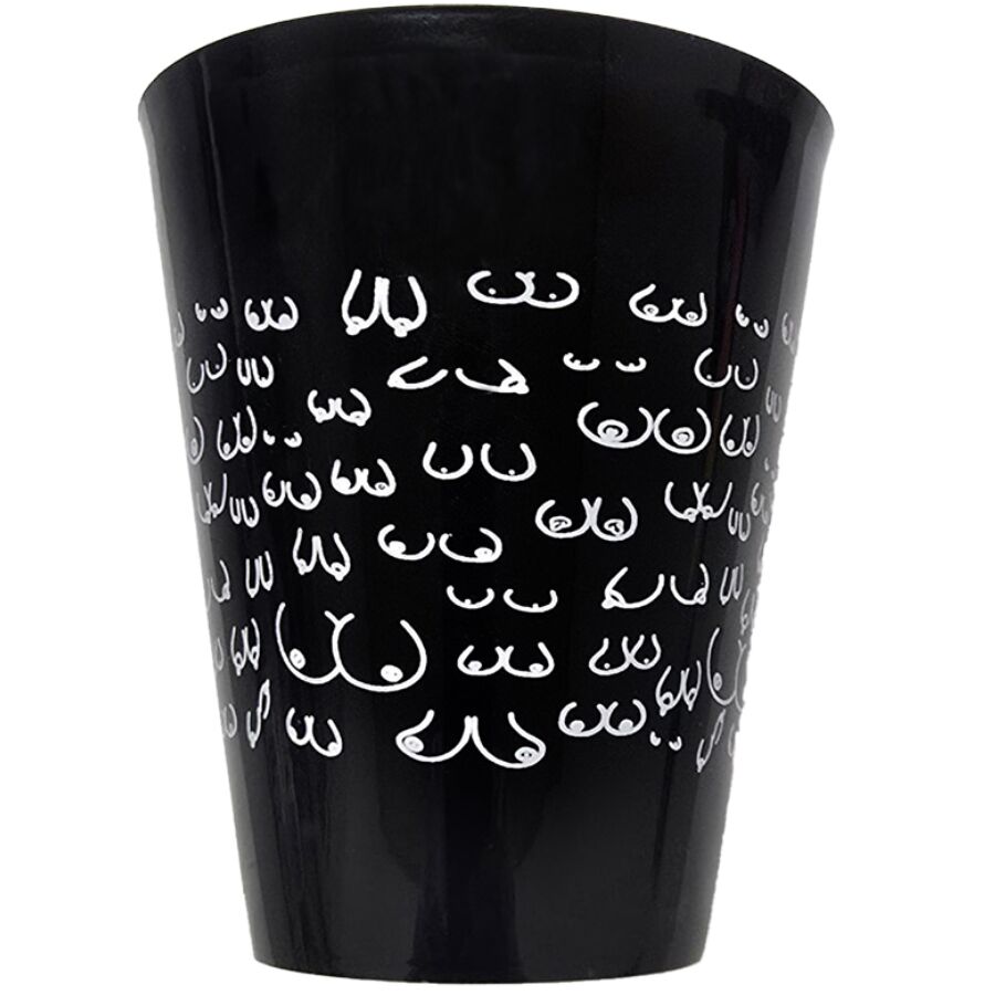 DIABLO PICANTE - TASSE NOIRE 500 ML AVEC SEINS BLANCS