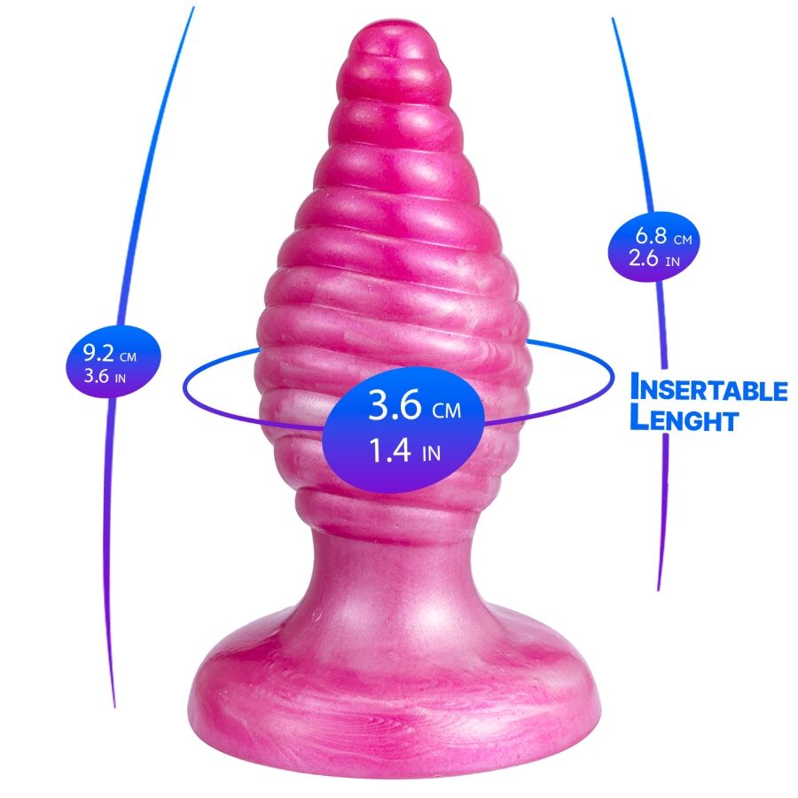 SILEXD - CHERRY PLUG ANAL FANTASY EN SILICONE LIQUIDE THERMORÉACTIF ROSE 9,2 CM