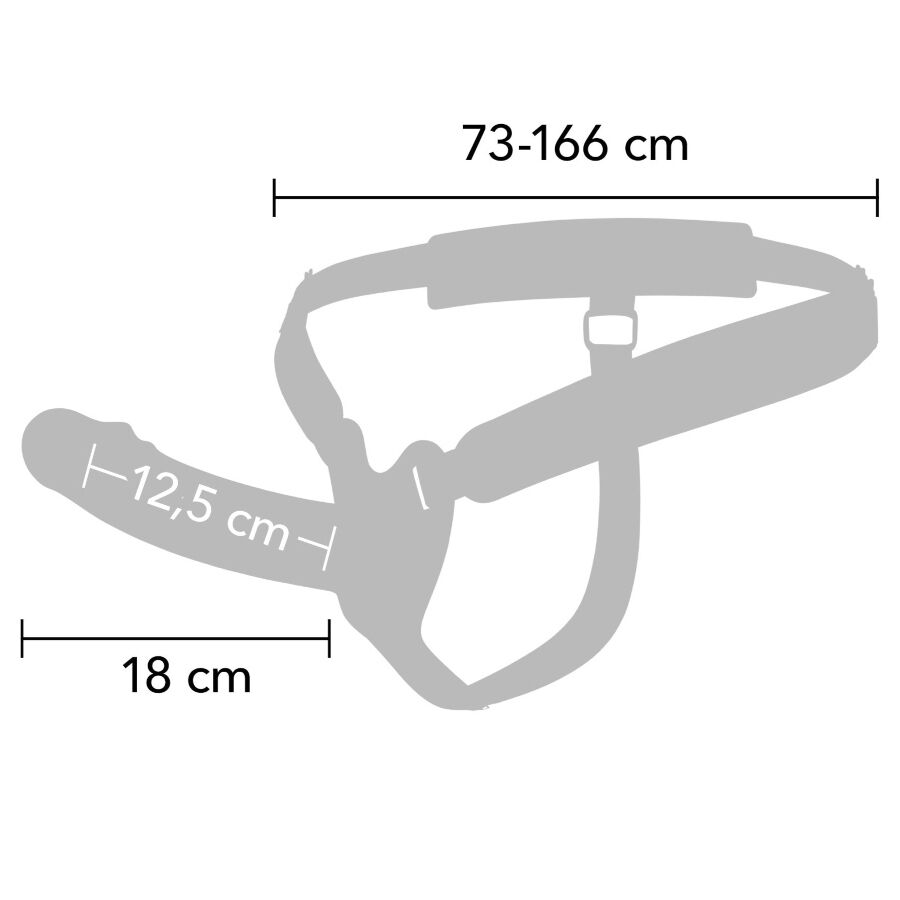 img_222709_9458fc25d21772b6b0f724461a0b2132_1.jpg HIDDEN DESIRE - INFERNO MANCHON PÉNIS AVEC STRAP-ON EN SILICONE 18 CM