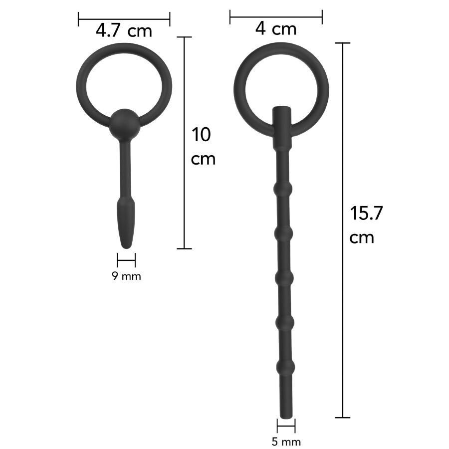 HIDDEN DESIRE - EXTREME ADVANCED SET DE PLUGS URÉTRAUX 2 UNITÉS