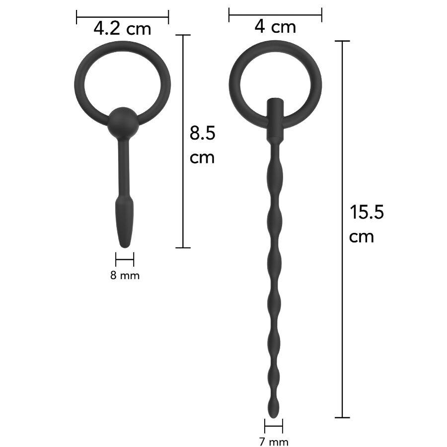 HIDDEN DESIRE - EXTREME STARTER SET DE PLUGS URÉTRAUX 2 UNITÉS