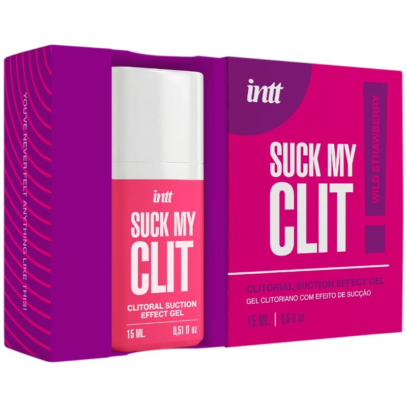 INTT - SUCK MY CLIT GEL EFECTO SUCCIÓN FRESAS SILVESTRES 15 ML