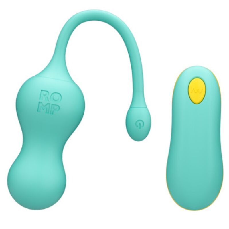 img_225226_76cd8590804f87fa4d6dfbb100f11a33_1.jpg ROMP - CELLO HUEVO VIBRADOR MULTIFUNCIÓN TURQUESA CONTROL REMOTO