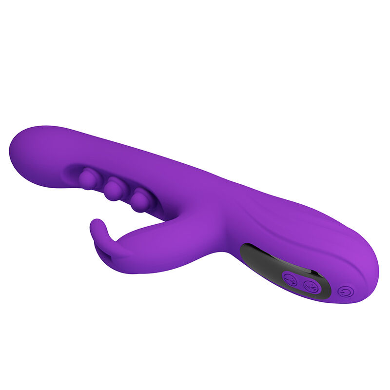 PRETTY LOVE - SABIEN VIBRADOR RABBIT CON ESTIMULACIÓN POR GOLPETEOS Y LED MORADO