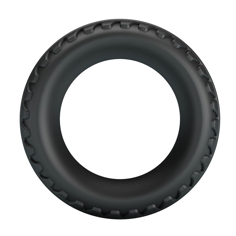 CRAZY BULL - MERRITT ANILLO PARA PENE TEXTURIZADO SILICONA NEGRO