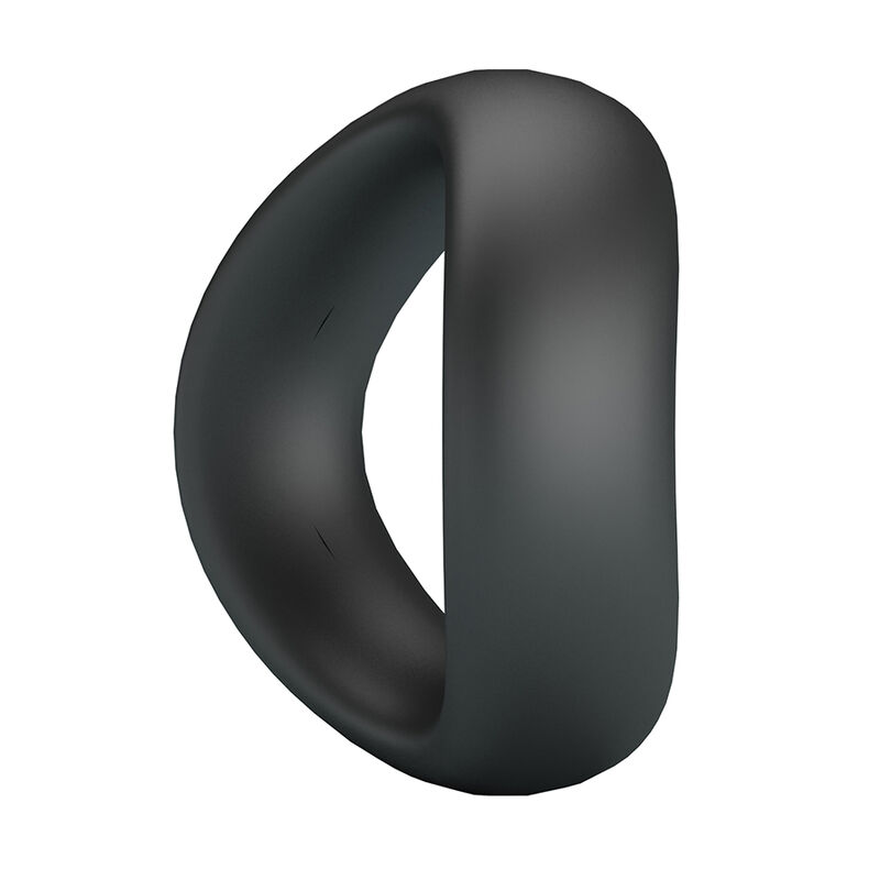 CRAZY BULL - VALEN ANILLO PARA PENE ERGONÓMICO SILICONA NEGRO