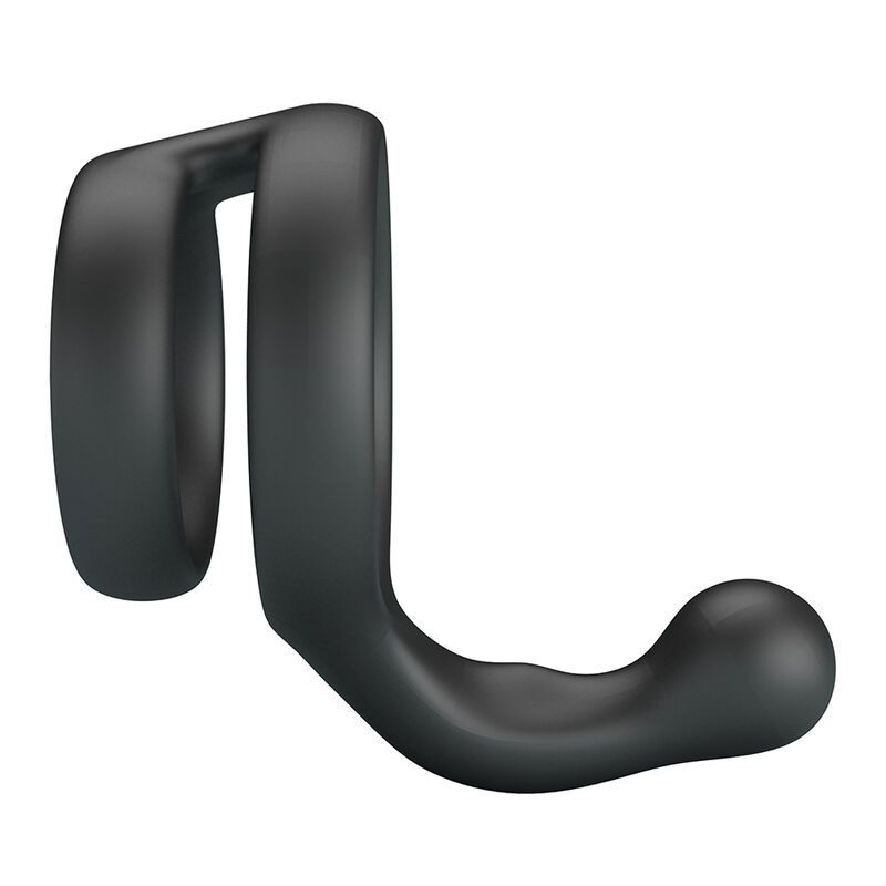 CRAZY BULL - YANCY ANILLO DOBLE PARA PENE Y TESTÍCULOS SILICONA NEGRO
