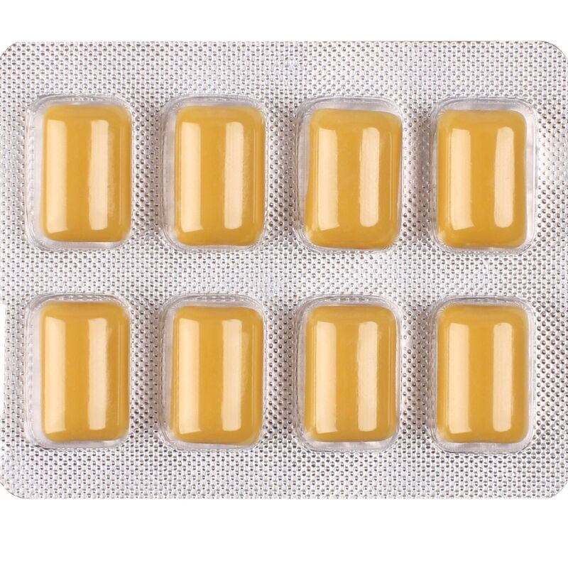 WUG on  El chicle funcional con cafeína y guaraná sabor menta  vainilla BLISTER 8 UDS
