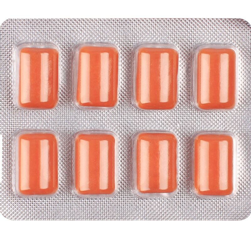 WUG multivit- El chicle funcional multivitamínico sabor tropical BLISTER 8 UDS