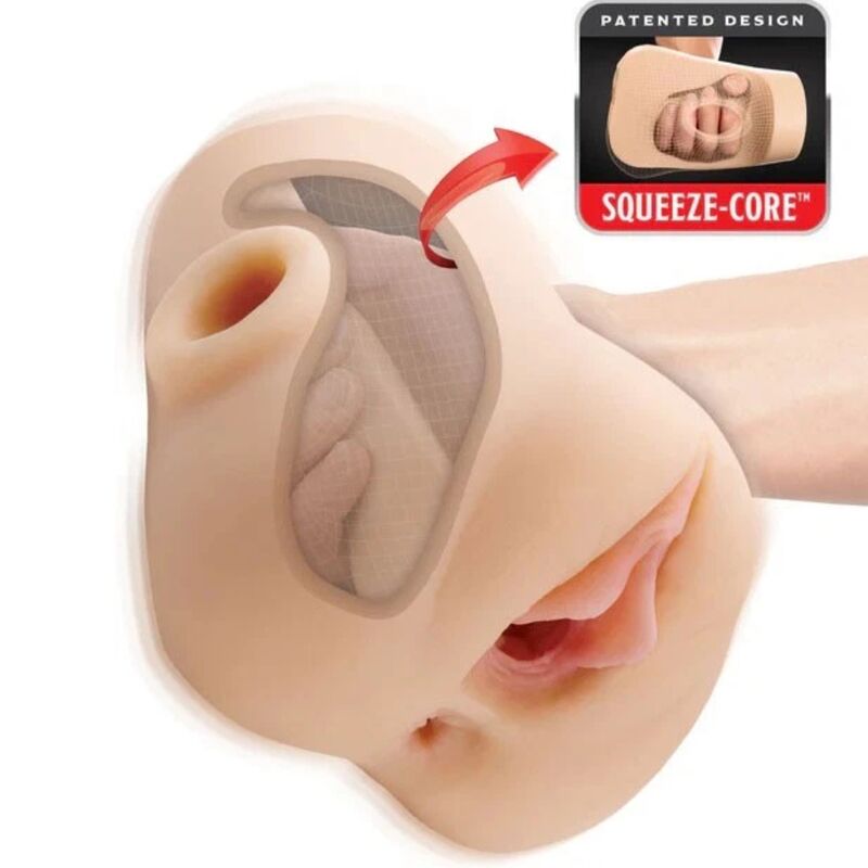 img_226661_16473b1a41e61aa3097c3ca016671520_1.jpg PDX PLUS - MASTURBADOR DOBLE VIBRADOR DOUBLE POUNDER SQUEEZE LIGHT 20.5 CM